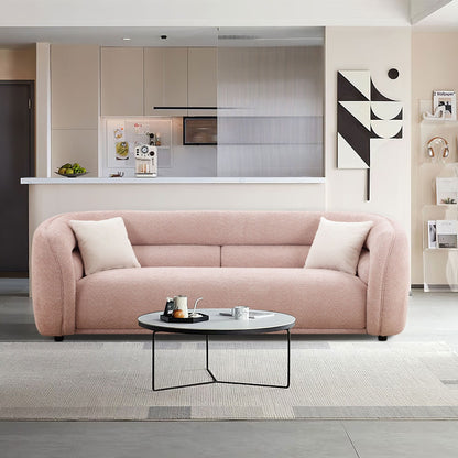 Canapé incurvé rembourré moderne et contemporain de 91 pouces avec 2 coussins pour le salon