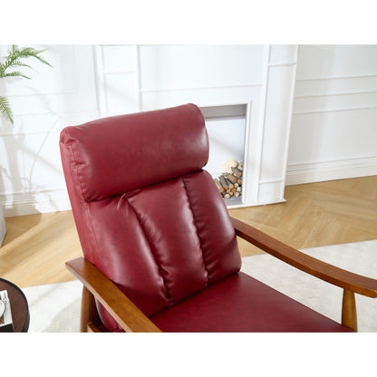 Chaise longue réglable rouge vin 26,38