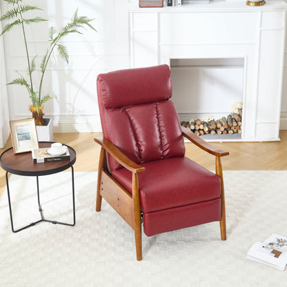 Chaise longue réglable rouge vin 26,38