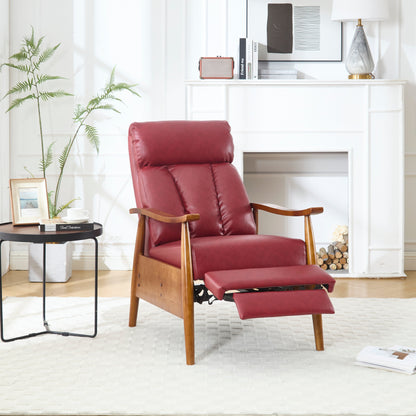 Chaise longue réglable rouge vin 26,38