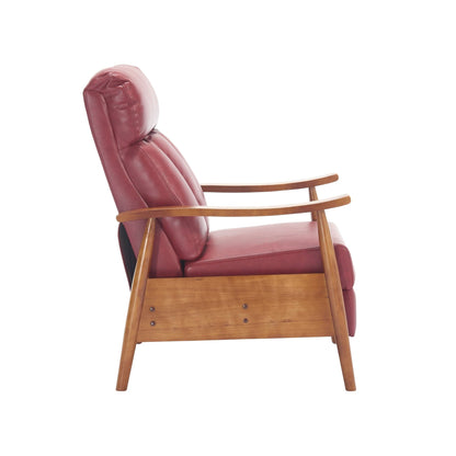 Chaise longue réglable rouge vin 26,38