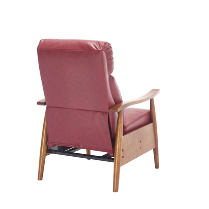 Chaise longue réglable rouge vin 26,38