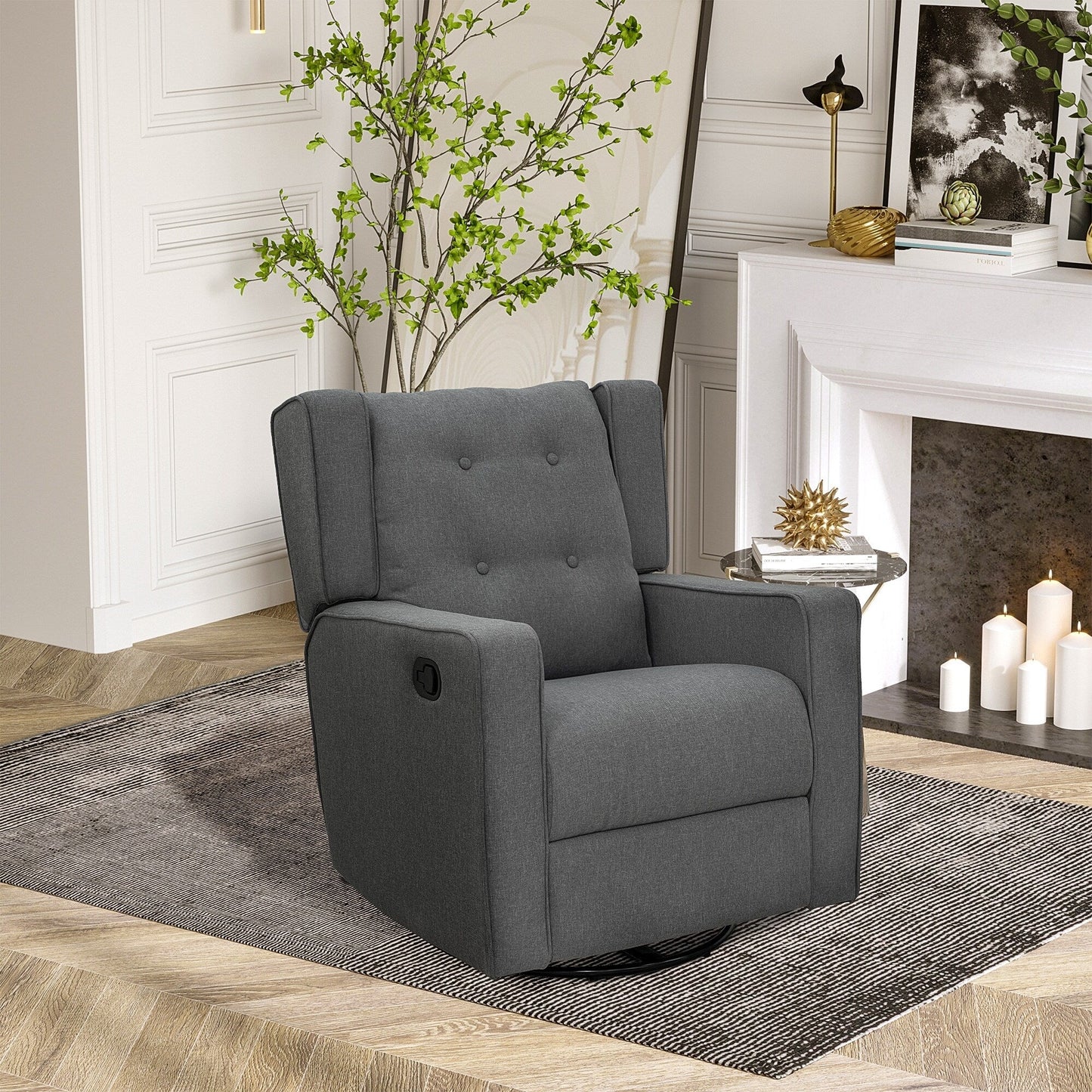 Fauteuil inclinable pivotant à oreilles