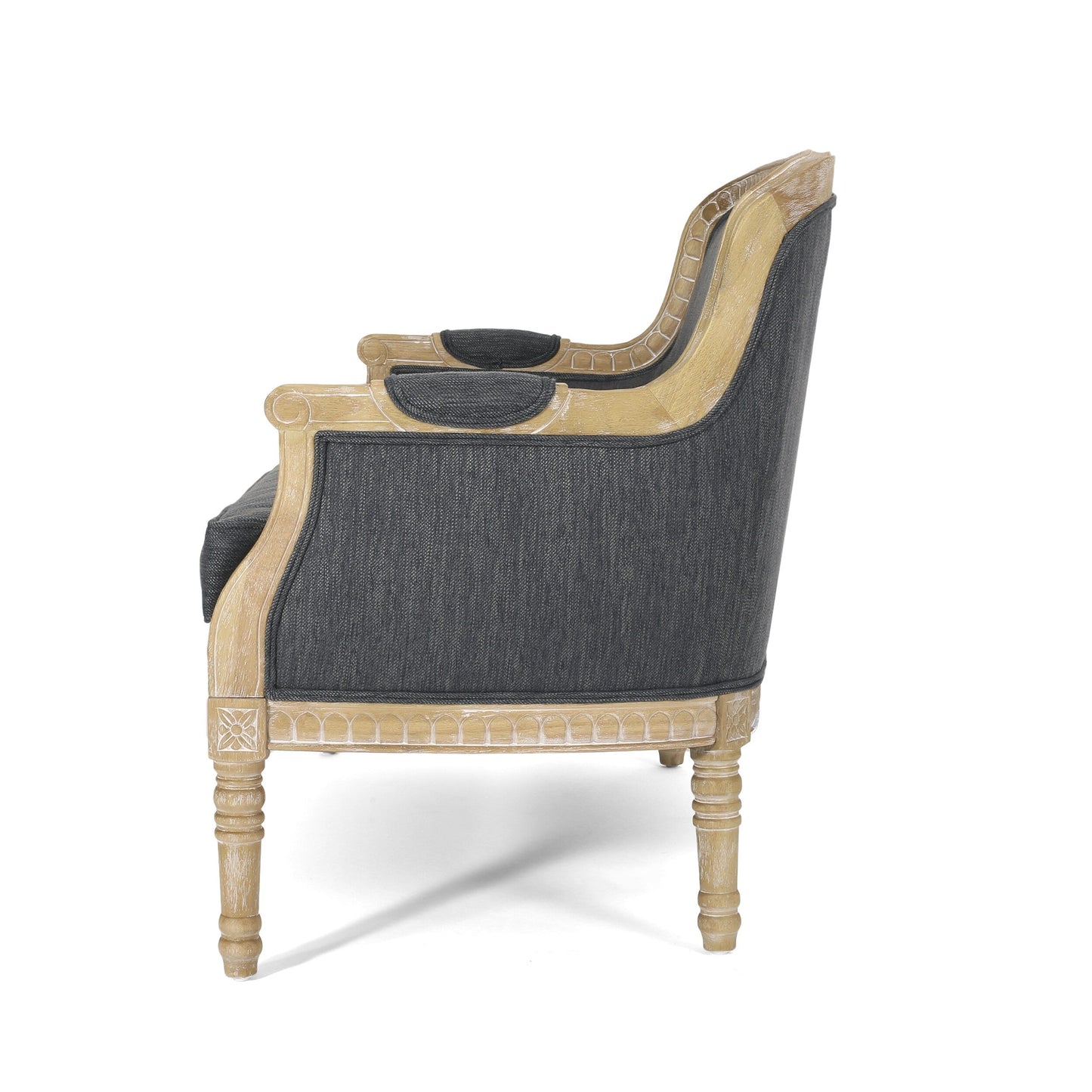 Canapé causeuse en bois avec cadre en bois d'hévéa