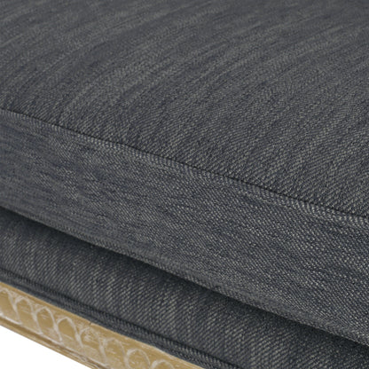 Canapé causeuse en bois avec cadre en bois d'hévéa