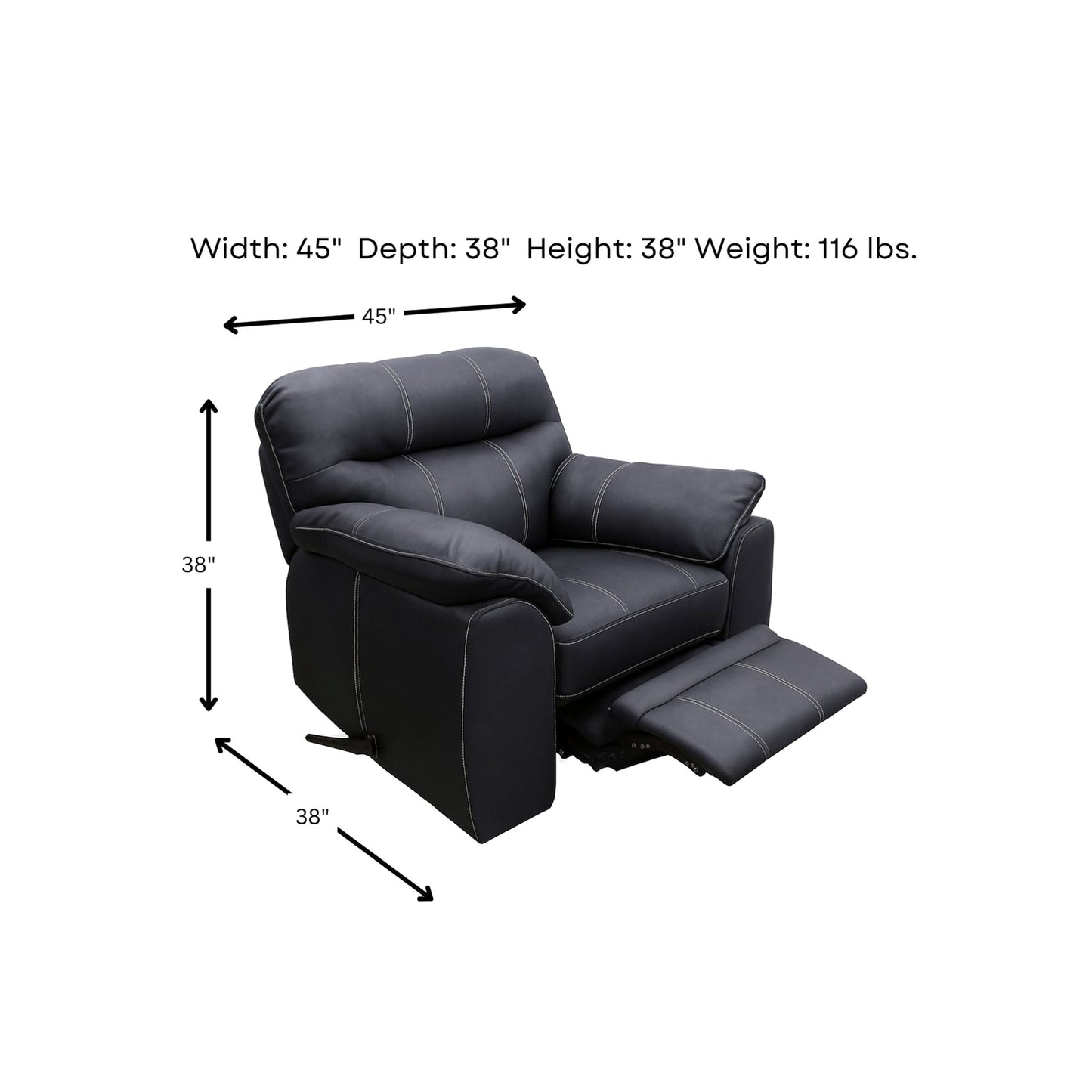 Fauteuil inclinable à bascule Timberline de Woodhaven Furniture