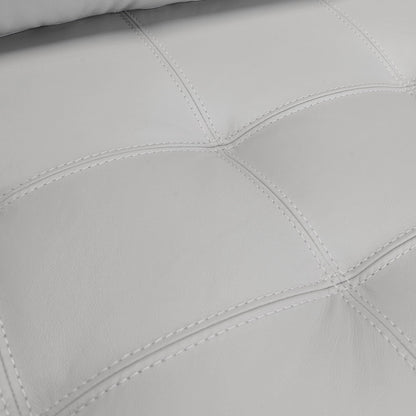 Canapé Wynne Modern en cuir véritable