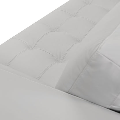 Canapé Wynne Modern en cuir véritable