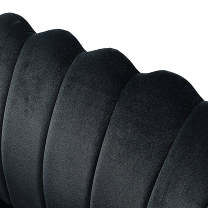 Causeuse Xabier 52'' avec dossier en forme de fleur