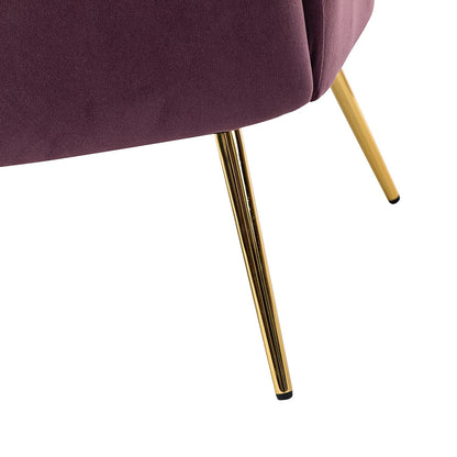 Causeuse Xabier 52'' avec dossier en forme de fleur