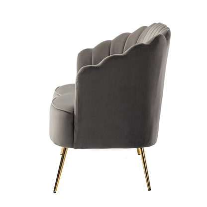 Causeuse Xabier 52'' avec dossier en forme de fleur