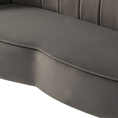 Causeuse Xabier 52'' avec dossier en forme de fleur