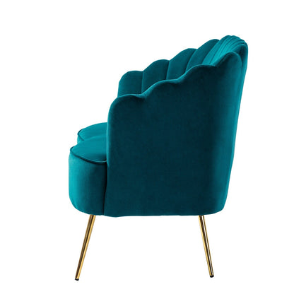 Causeuse Xabier 52'' avec dossier en forme de fleur