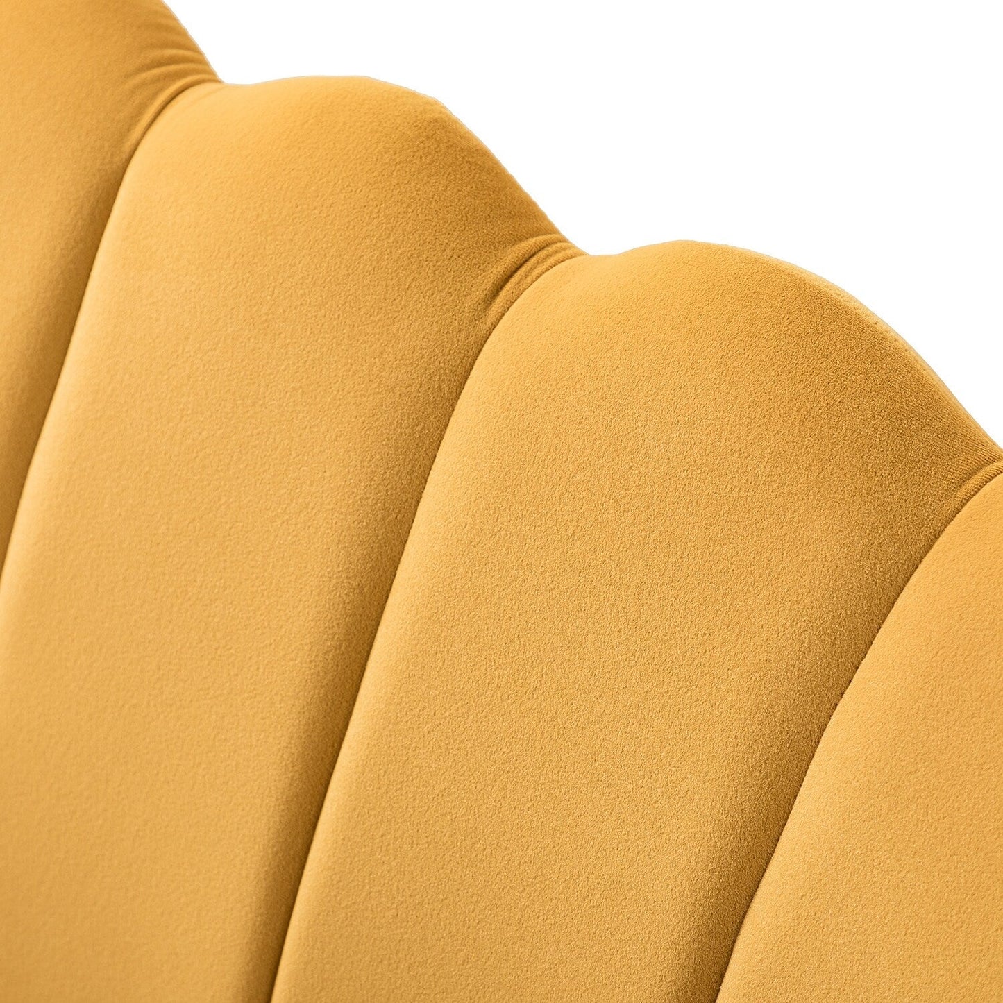 Causeuse Xabier 52'' avec dossier en forme de fleur