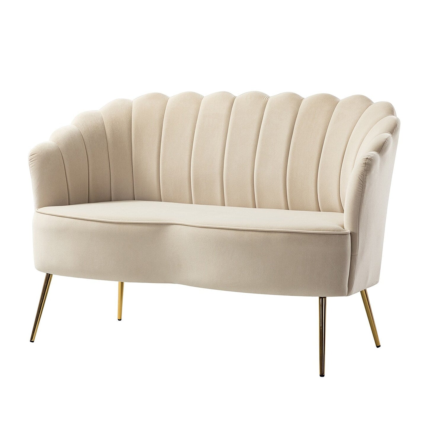 Causeuse Xabier 52'' avec dossier en forme de fleur