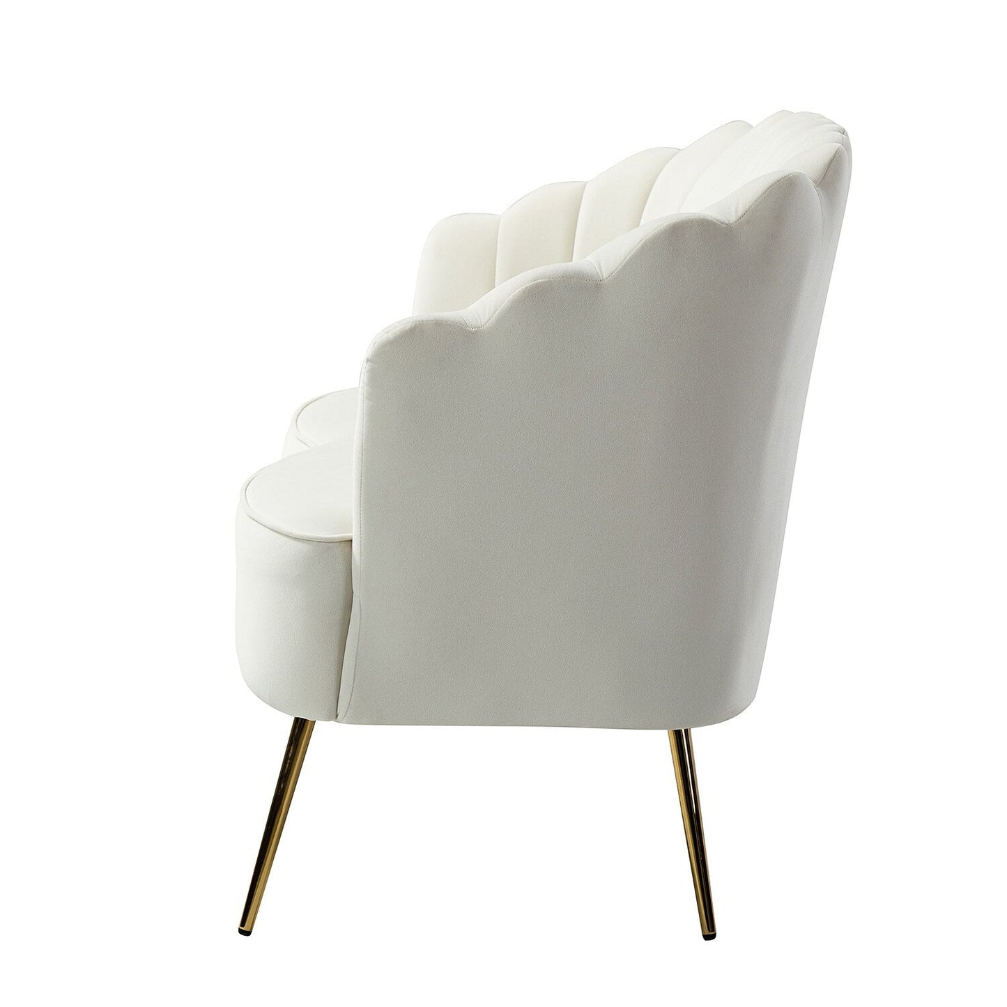 Causeuse Xabier 52'' avec dossier en forme de fleur