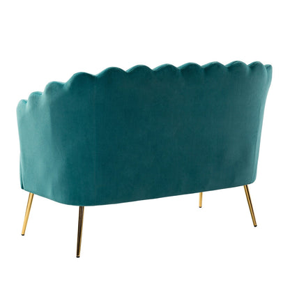 Causeuse Xabier 52'' avec dossier en forme de fleur