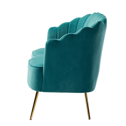 Causeuse Xabier 52'' avec dossier en forme de fleur