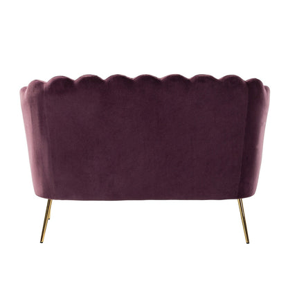 Causeuse Xabier 52'' avec dossier en forme de fleur