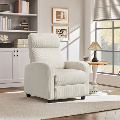 Fauteuil inclinable rembourré moderne et réglable Yaheetech avec ressorts ensachés pour salon