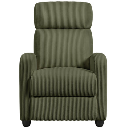 Fauteuil inclinable rembourré moderne et réglable Yaheetech avec ressorts ensachés pour salon