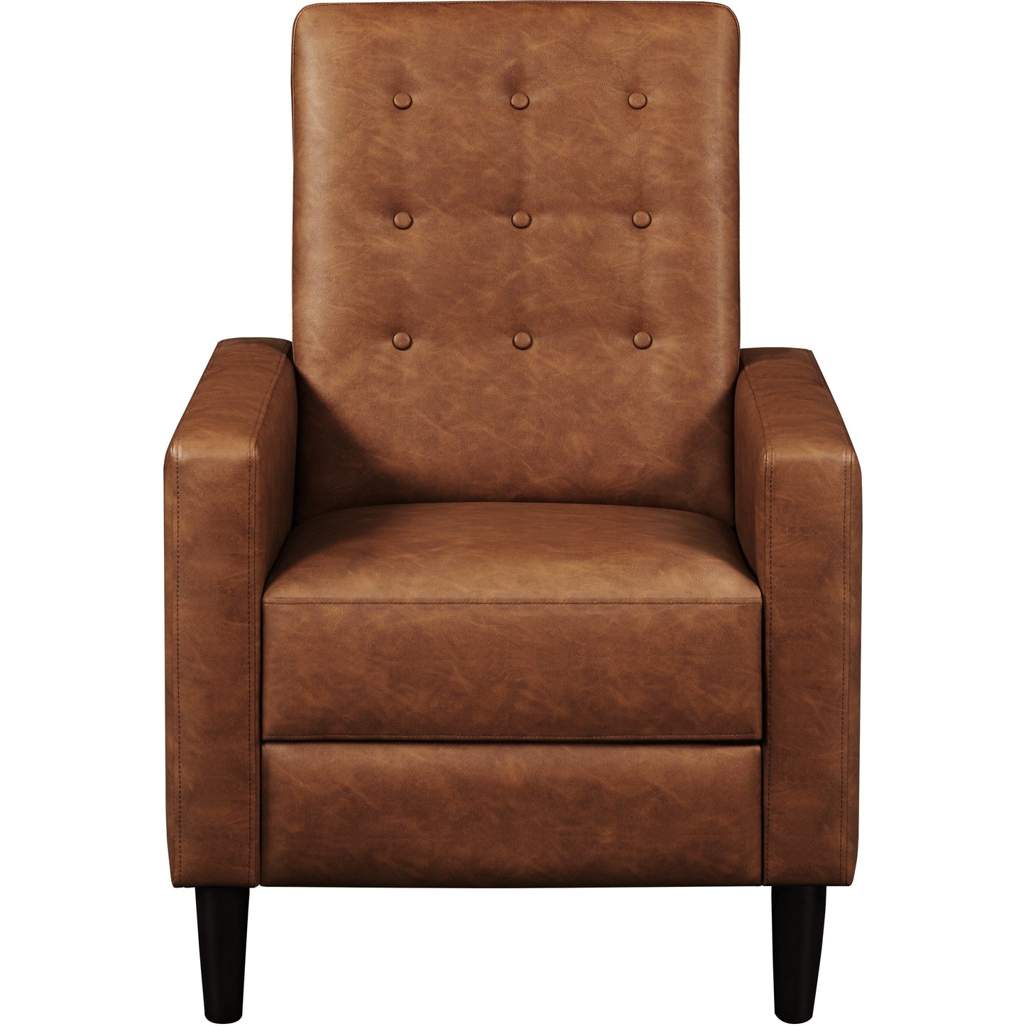 Yaheetech Canapé inclinable moderne en similicuir avec dossier réglable et repose-pieds capitonné