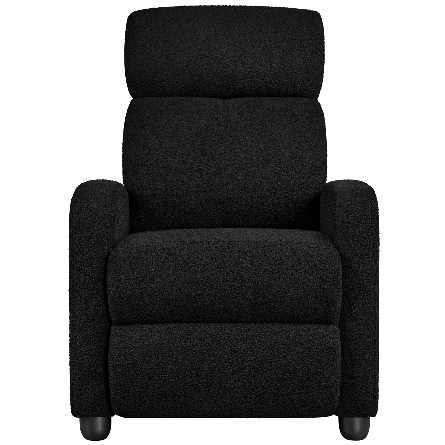 Canapé inclinable rembourré Yaheetech Boucle, fauteuil inclinable réglable, ivoire
