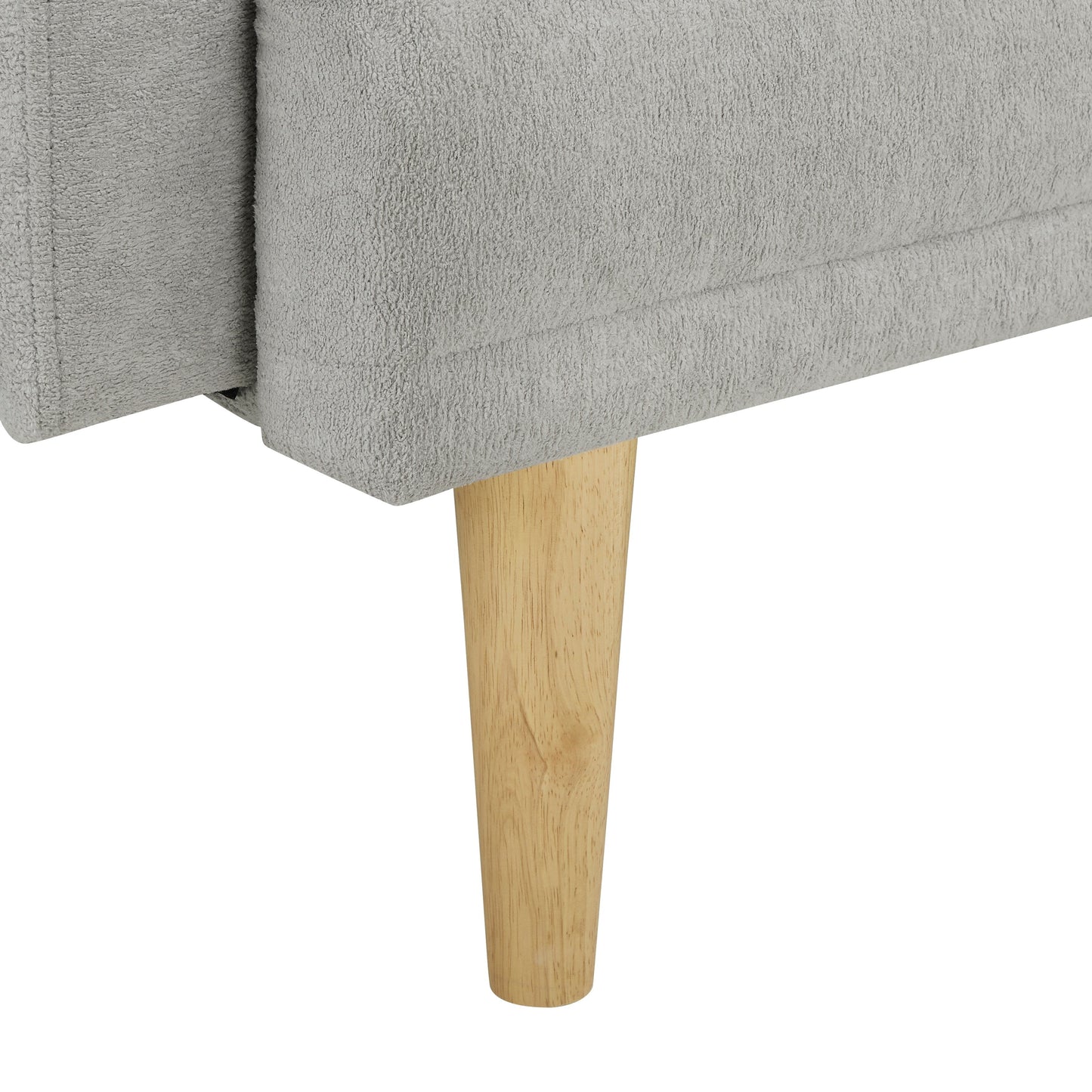 Canapé-lit futon en velours flocon de neige jaune