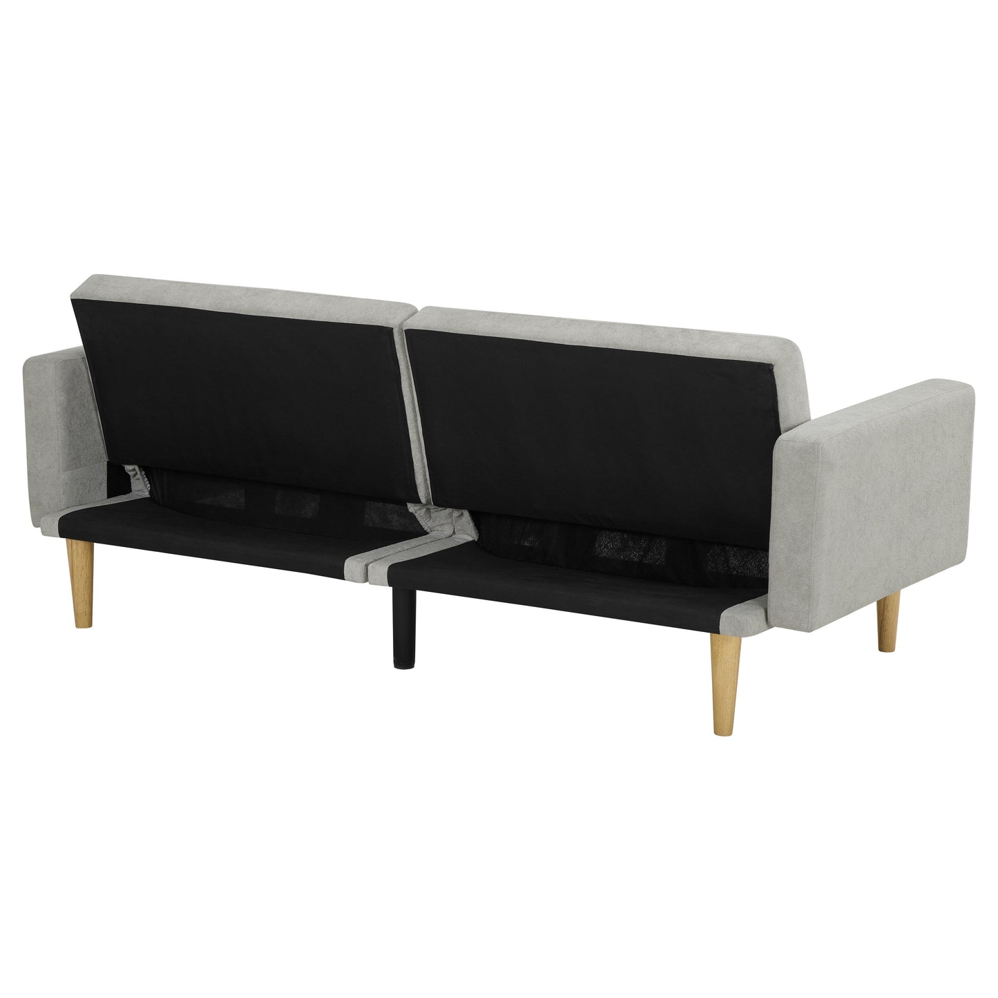 Canapé-lit futon en velours flocon de neige jaune