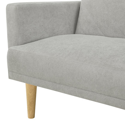 Canapé-lit futon en velours flocon de neige jaune