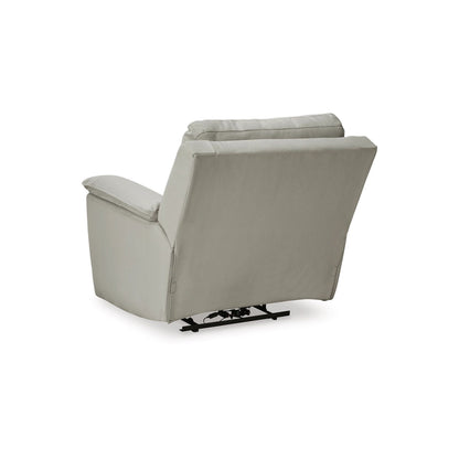 Fauteuil inclinable électrique Zane, port USB intégré, 230 cm, similicuir gris