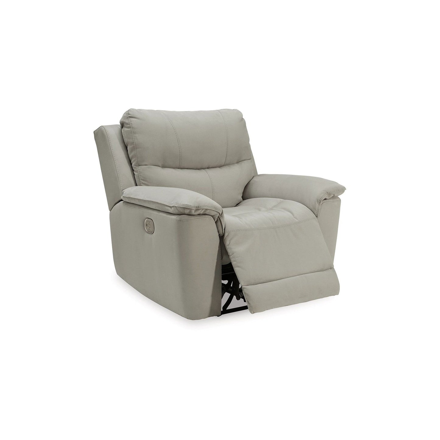 Fauteuil inclinable électrique Zane, port USB intégré, 230 cm, similicuir gris