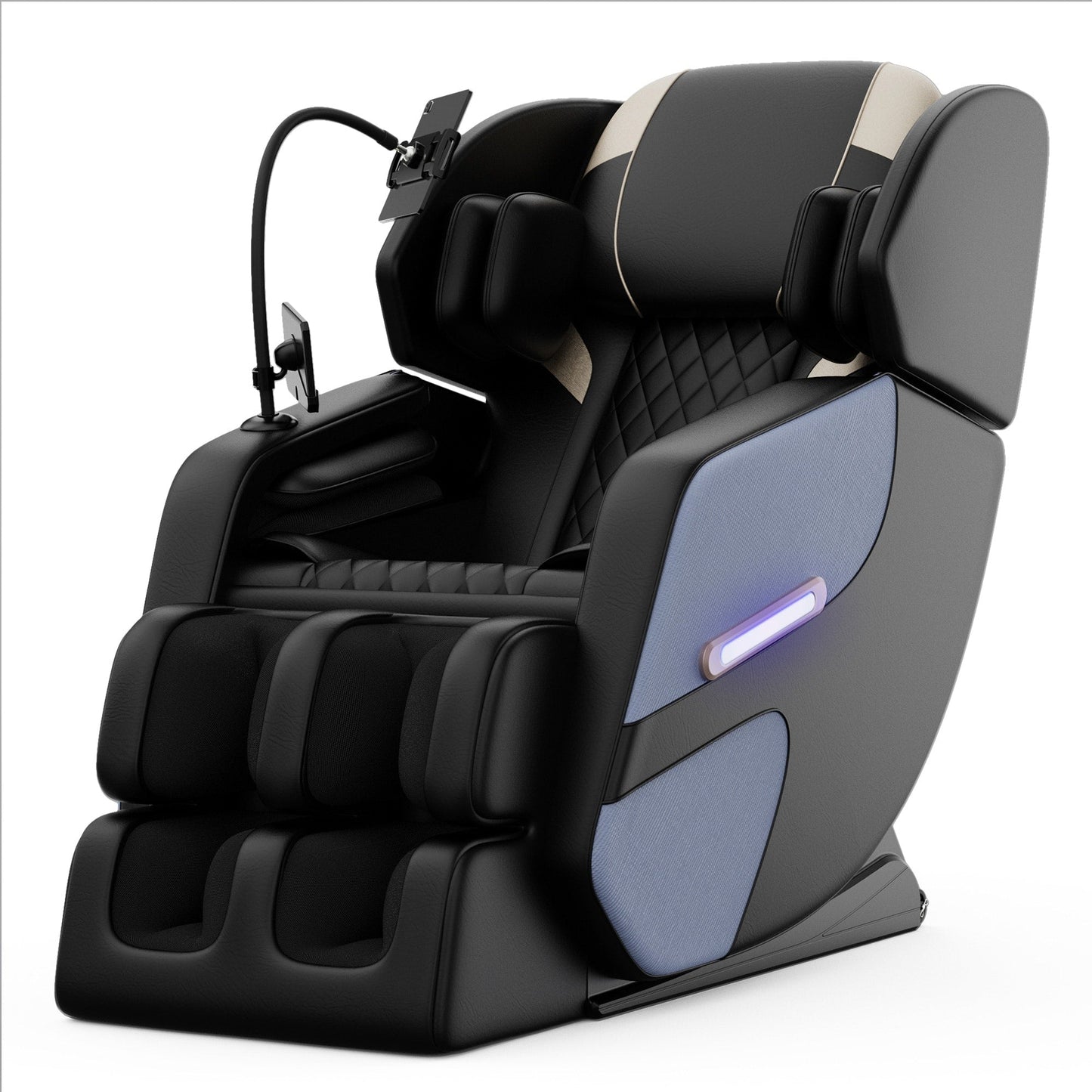 Fauteuil inclinable de massage à gravité zéro avec massage à air, chauffage et haut-parleurs Bluetooth