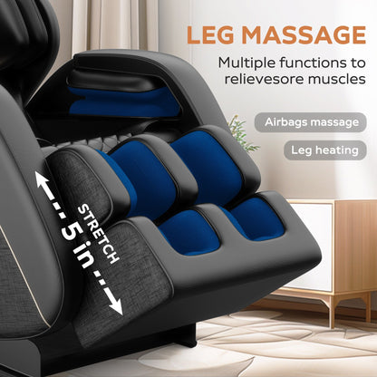 Fauteuil inclinable de massage à gravité zéro avec massage à air complet du corps et Bluetooth