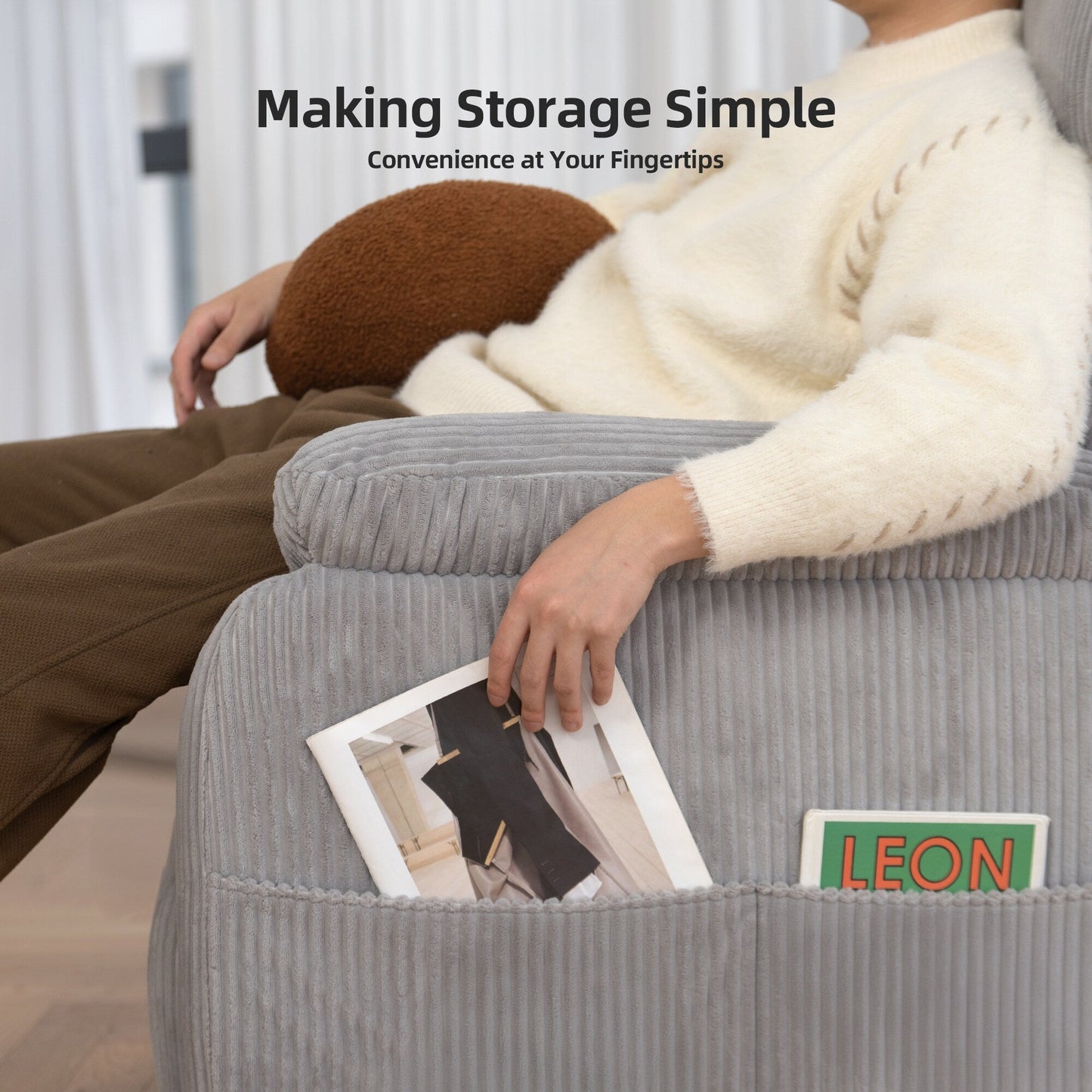 Fauteuil inclinable électrique à gravité zéro avec port USB - Dossier et repose-pieds réglables électriquement, design ergonomique