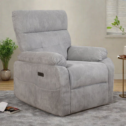 Fauteuil inclinable électrique à gravité zéro avec port USB - Dossier et repose-pieds réglables électriquement, design ergonomique