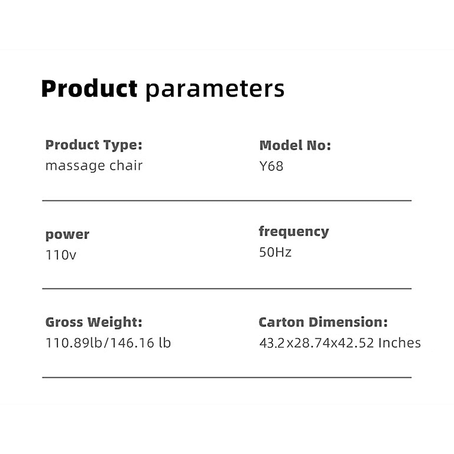 Fauteuil inclinable de massage à gravité zéro avec audio Bluetooth