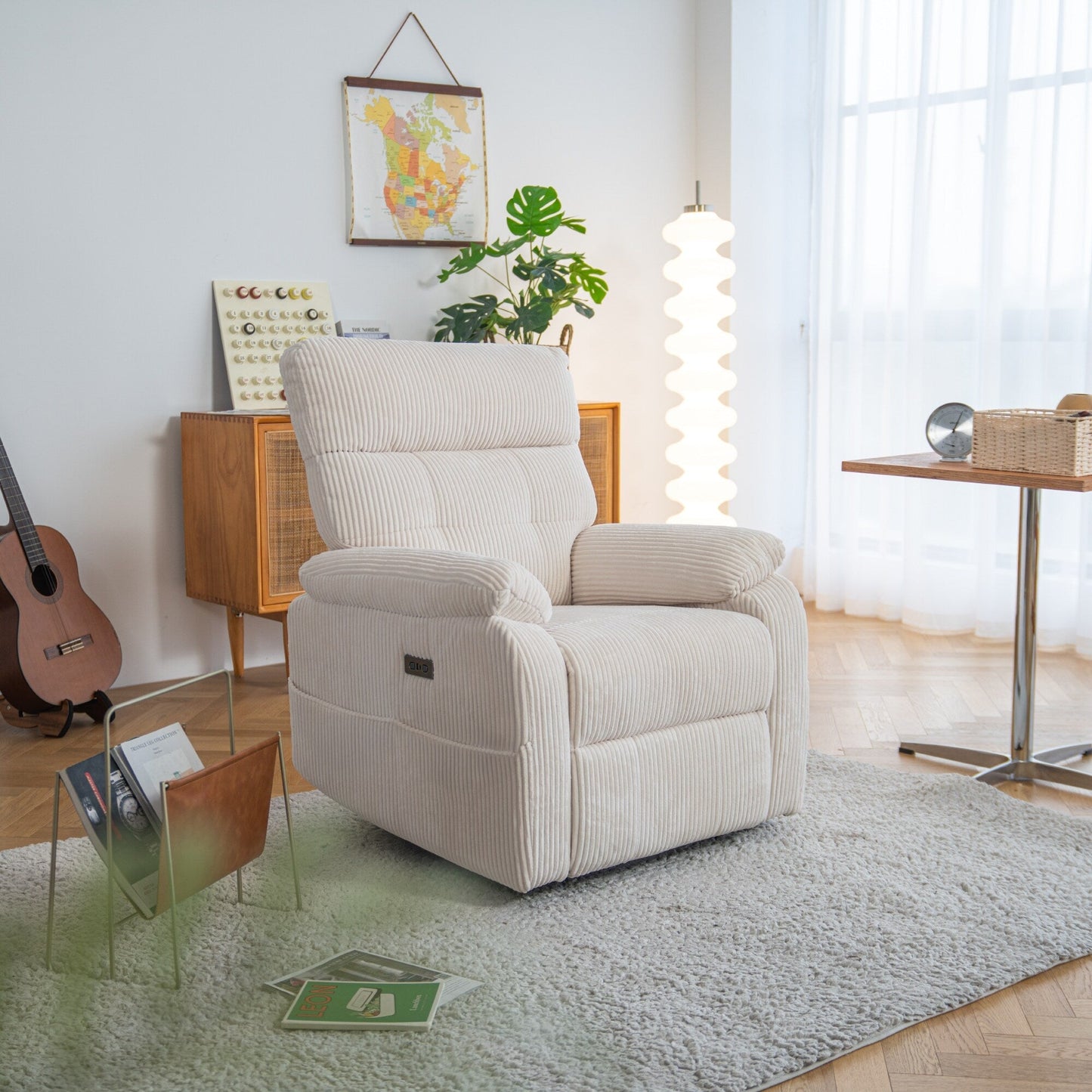 Fauteuil inclinable électrique Zero Gravity avec port USB et design ergonomique