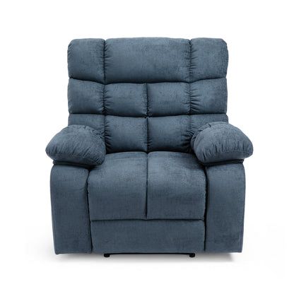 Fauteuil inclinable électrique Zoi, 5 modes de massage, tissu gris capitonné