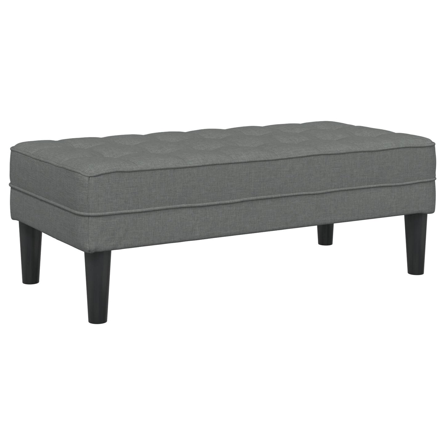 Ensemble de canapé 2/3 pièces vidaXL avec coussins en tissu noir/gris foncé/gris clair - 68,1 x 51,6 x 26,4