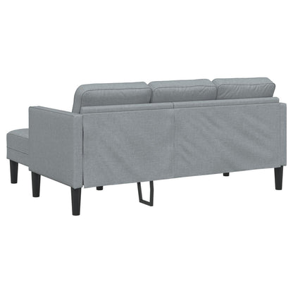Ensemble de canapé 2/3 pièces vidaXL avec coussins en tissu noir/gris foncé/gris clair - 68,1 x 51,6 x 26,4