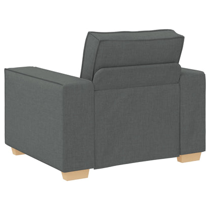Ensemble de canapé 3 pièces vidaXL avec coussins en tissu noir/gris foncé - 39 x 30,7 x 33,1