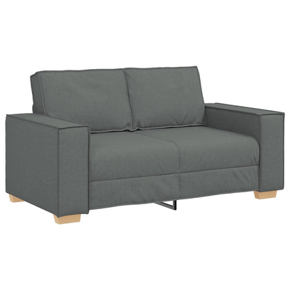 Ensemble de canapé 3 pièces vidaXL avec coussins en tissu noir/gris foncé - 39 x 30,7 x 33,1