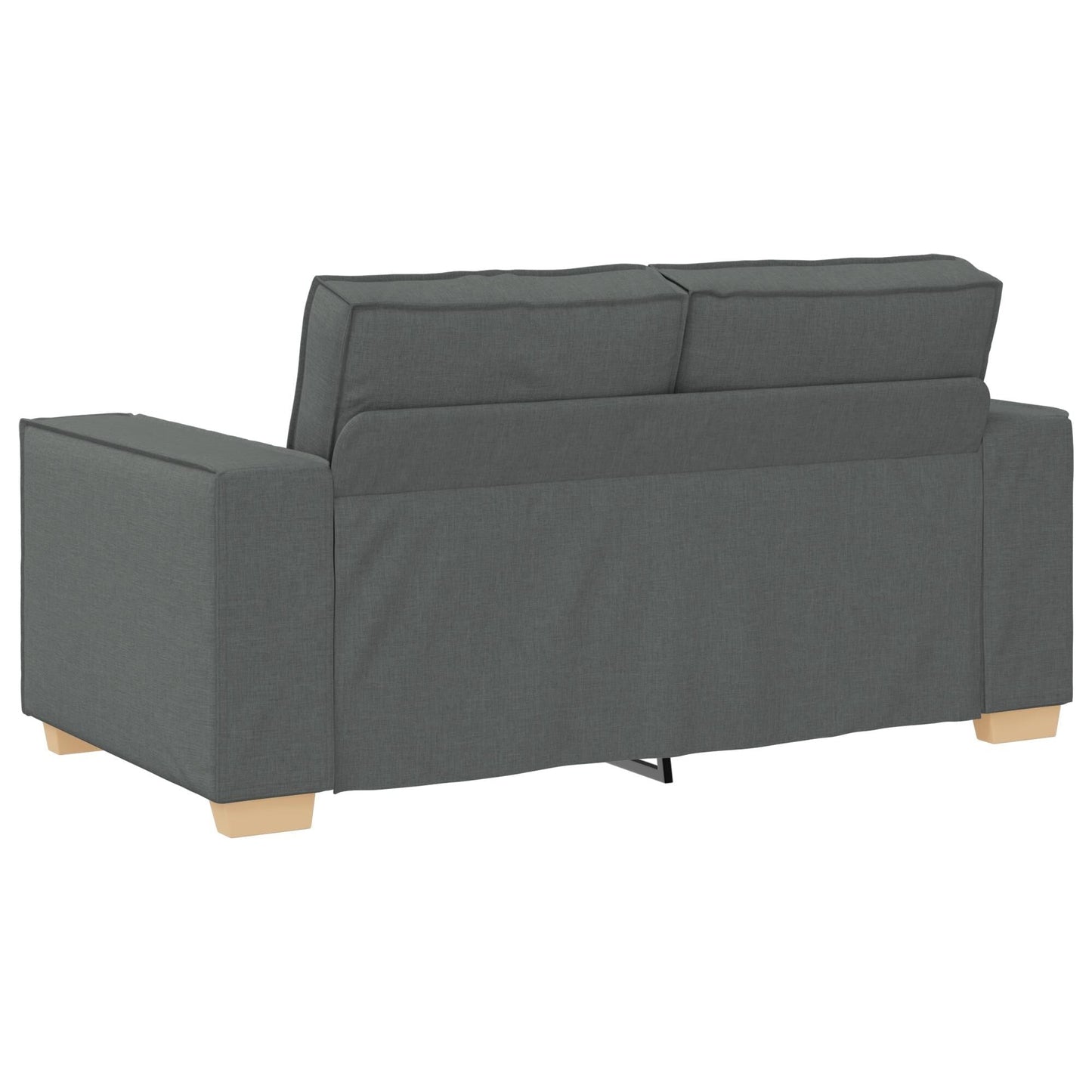 Ensemble de canapé 3 pièces vidaXL avec coussins en tissu noir/gris foncé - 39 x 30,7 x 33,1