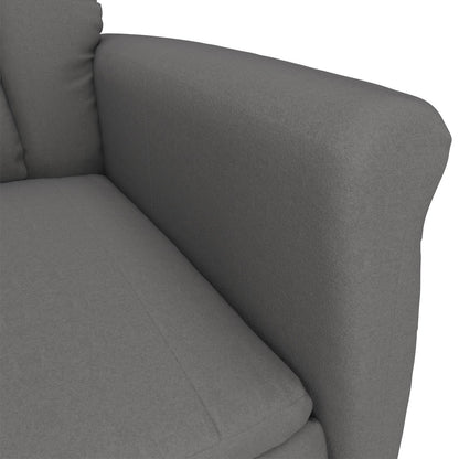 Fauteuil de massage vidaXL en tissu microfibre gris foncé/gris clair/crème