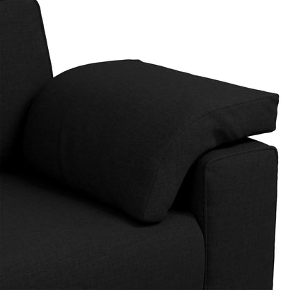 vidaXL Canapé Noir/Gris foncé Métal - 86,2 x 30,3 x 32,3