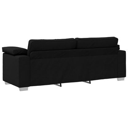 vidaXL Canapé Noir/Gris foncé Métal - 86,2 x 30,3 x 32,3