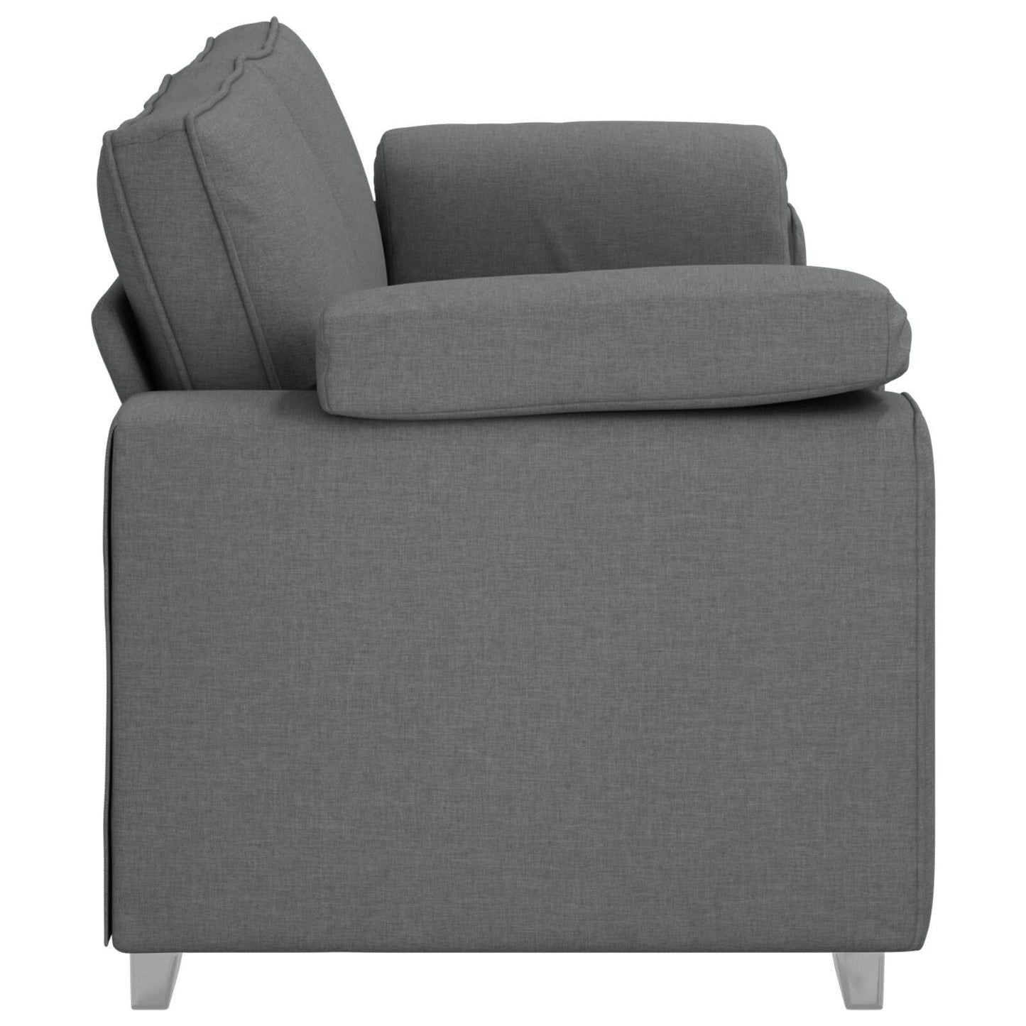 vidaXL Canapé Noir/Gris foncé Métal - 86,2 x 30,3 x 32,3