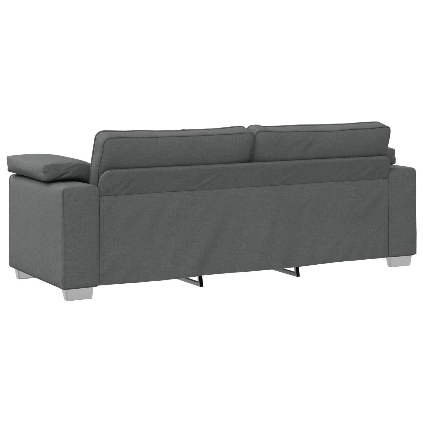 vidaXL Canapé Noir/Gris foncé Métal - 86,2 x 30,3 x 32,3